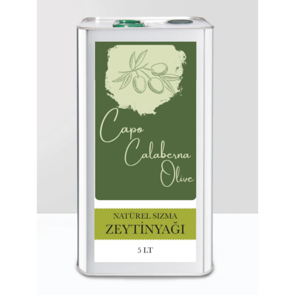 Soğuk Sıkım Natürel Sızma Zeytinyağı – 5 LT